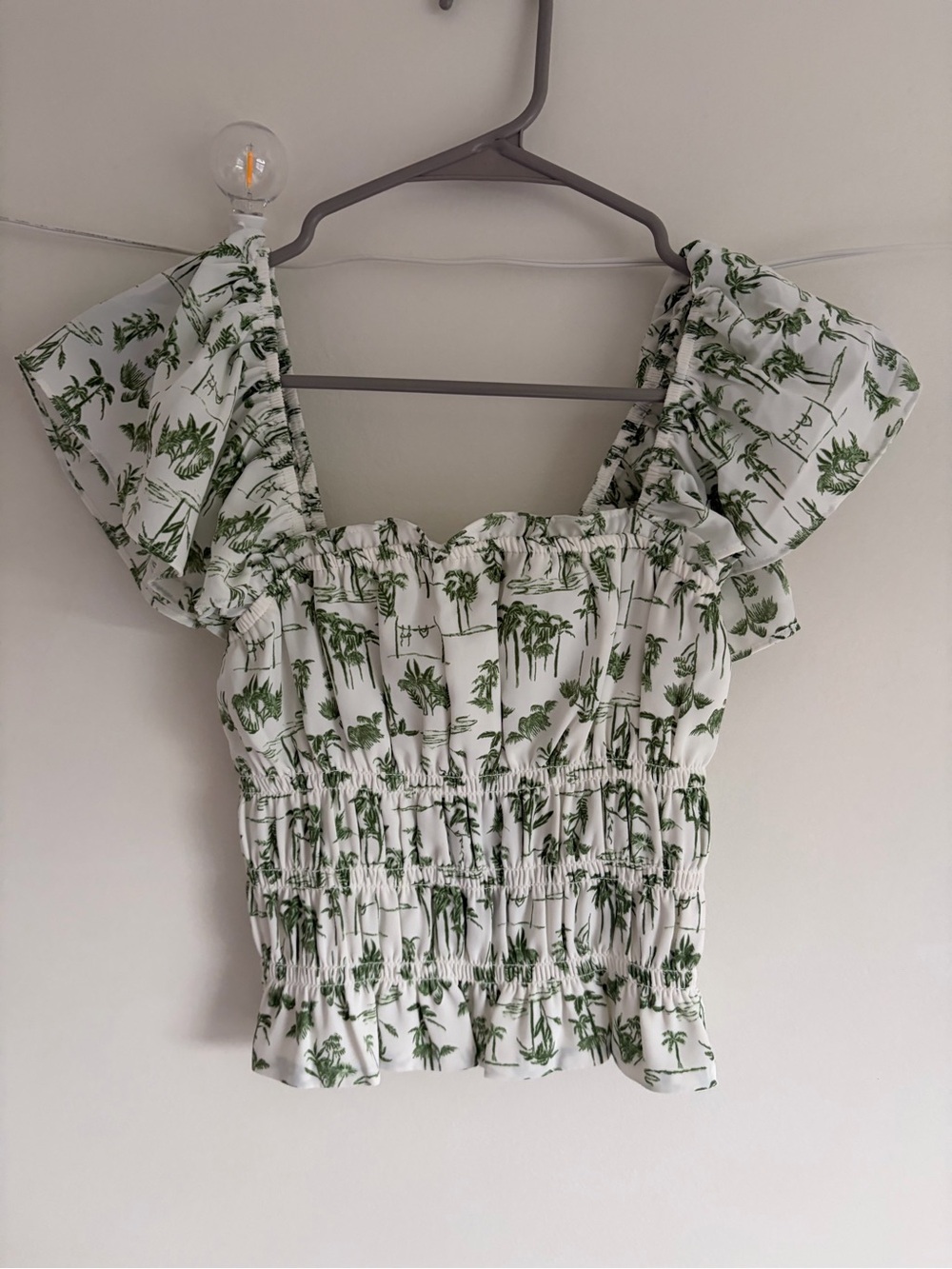 Abercrombie Palm Print Top